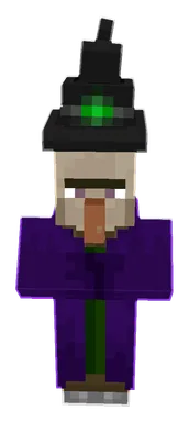 Minecraft Witch PNG, front