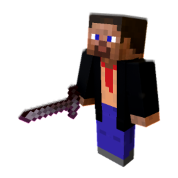 Fighting boss - Minecraft pose by mr_steve | Perfect for thumbnails and renders