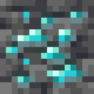 Minecraft Deepslate Diamond Ore PNG, flat texture