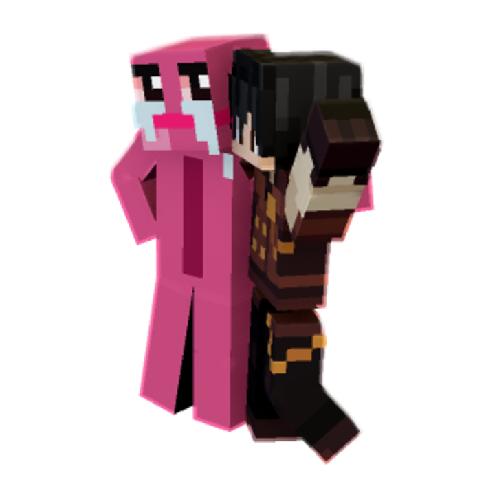 Friendship? 😏 minecraft pose by mrsleepsalot