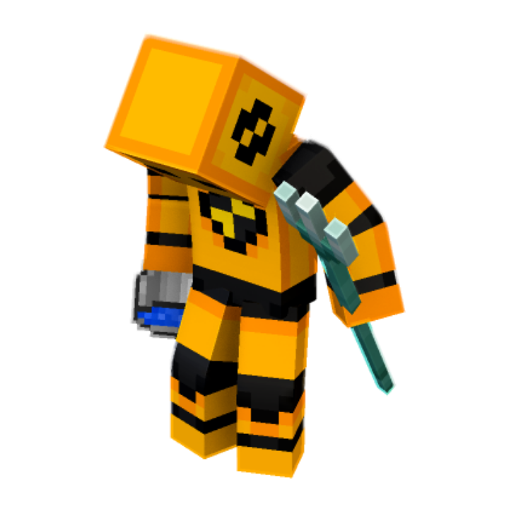 Dreizack Pose - Minecraft pose by cemal | Perfect for thumbnails and renders
