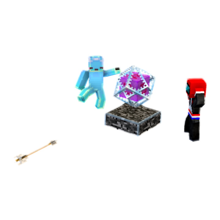 End crystal shot - Minecraft pose by woahplays | Perfect for thumbnails and renders