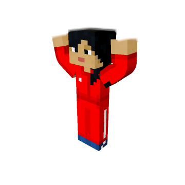 Cheerful Athlete Alex - Minecraft pose by maria | Perfect for thumbnails and renders