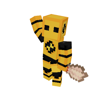 Brushing while looking at something - Minecraft pose by snodzmodz | Perfect for thumbnails and renders