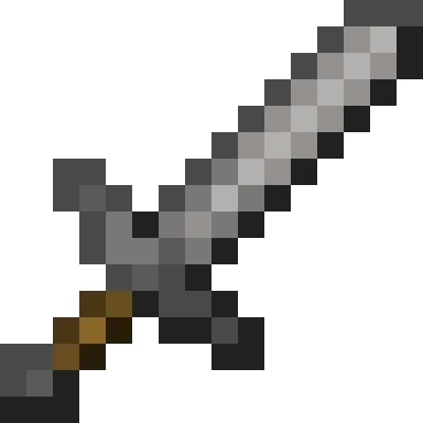 Minecraft Stone Sword PNG