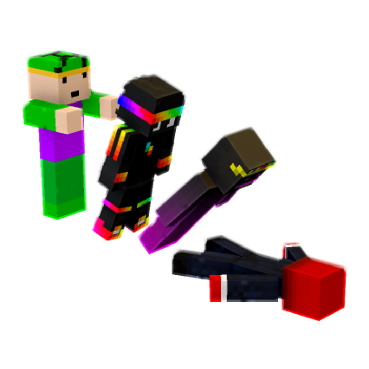pushing random players down minecraft pose by smash36419