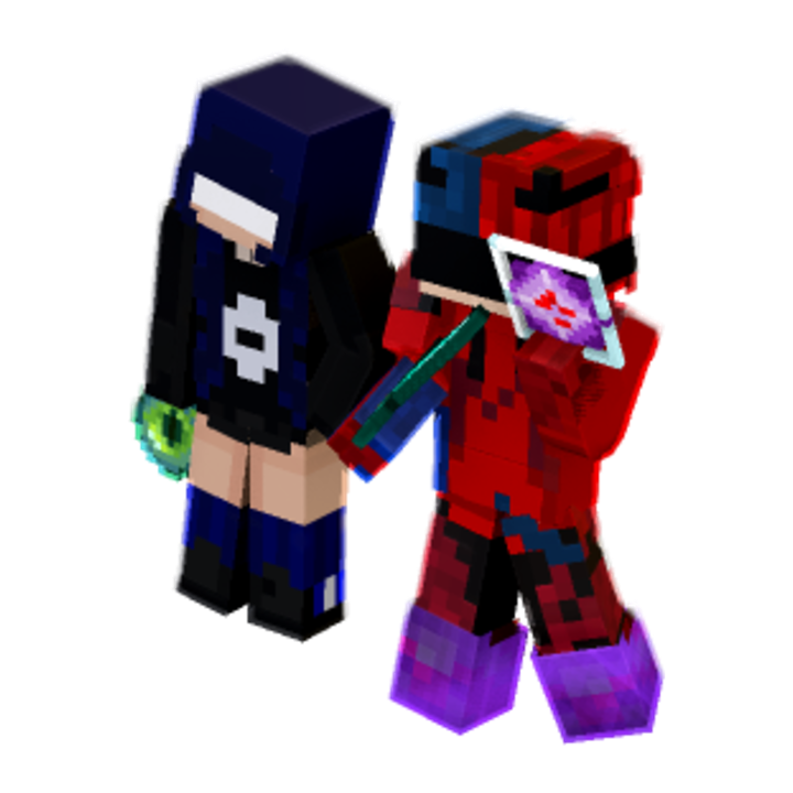 2 players aura - Minecraft pose by meanwing_ | Perfect for thumbnails and renders