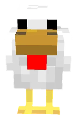 Minecraft Chicken PNG, front