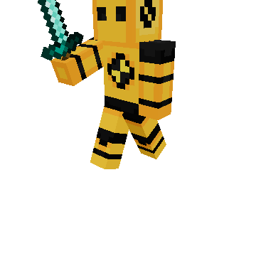Sword - Minecraft pose by andreashaffee | Perfect for thumbnails and renders