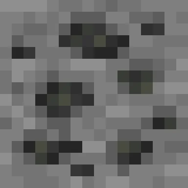 Minecraft Coal Ore PNG, flat texture