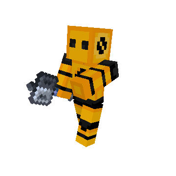 Wielding Futuristic Weapon - Minecraft pose by thunderrex75 | Perfect for thumbnails and renders