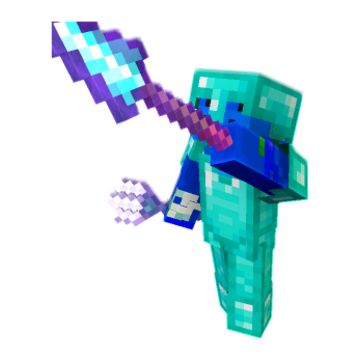 trident spear minecraft pose by frostymc