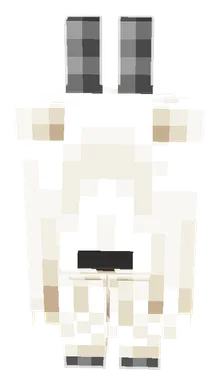 Minecraft Goat PNG, front