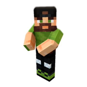 Holding minecraft pose by flanagan