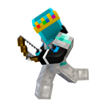 Aiming Bow Running - Minecraft pose by blockeeyt | Perfect for thumbnails and renders