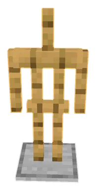 Minecraft Armor Stand PNG, front