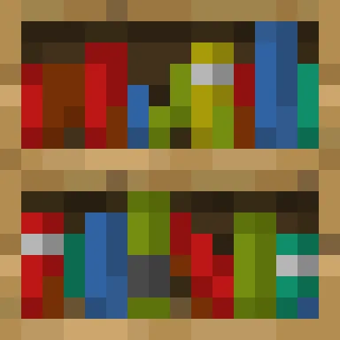 Minecraft Bookshelf PNG, flat texture