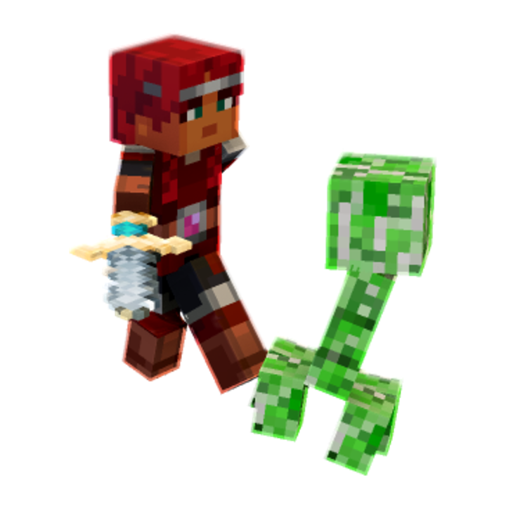 attaking creeper - Minecraft pose by minecraftofficial | Perfect for thumbnails and renders