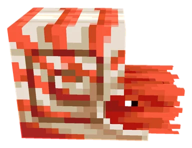Minecraft Nautilus PNG, side