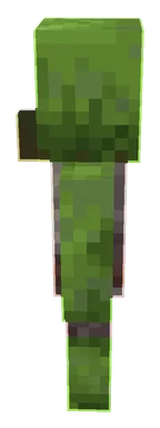 Minecraft Zombie Villager PNG, side