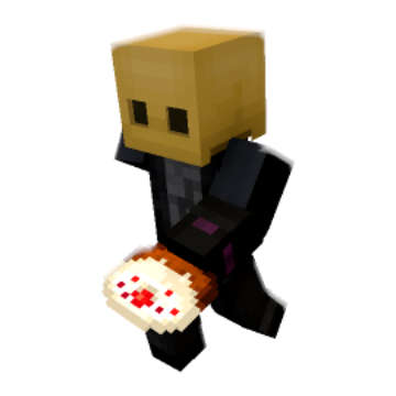 Presenting Birthday Cake - Minecraft pose by stevenbr | Perfect for thumbnails and renders