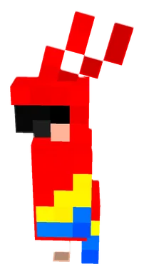 Minecraft Parrot PNG, side