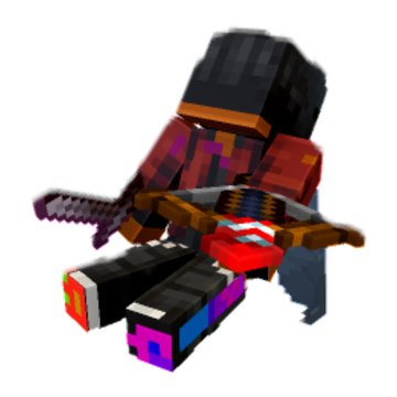 Sitting with crossbow - Minecraft pose by obaloluwa135 | Perfect for thumbnails and renders