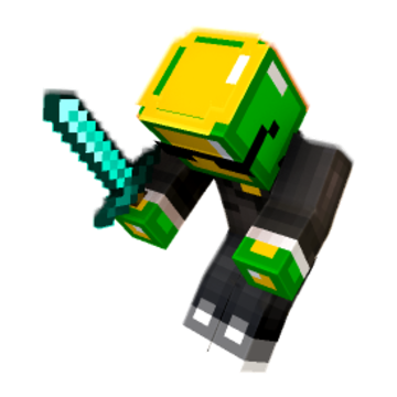 Downward Sword Slash minecraft pose by vaishalimane