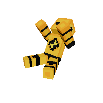 falling over - Minecraft pose by omeybe | Perfect for thumbnails and renders