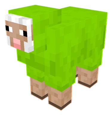 Lime Sheep PNG