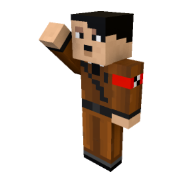 Stiff Arm Salute - Minecraft pose by rcxruzz | Perfect for thumbnails and renders