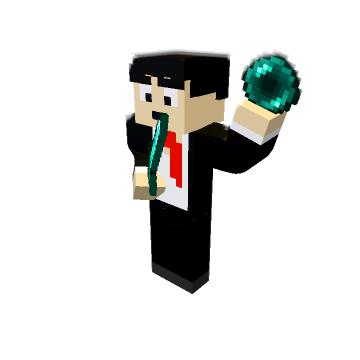 Pearl out - Minecraft pose by maxedstatsyt | Perfect for thumbnails and renders
