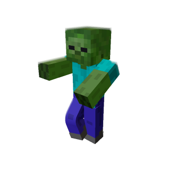 zombiepierna minecraft pose by powercaptic0578