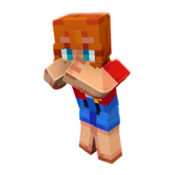 Scared - Minecraft pose by celo_hc | Perfect for thumbnails and renders