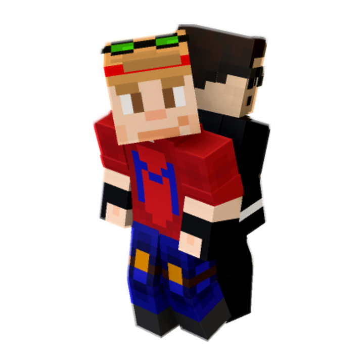 Back To Back Duo - Minecraft pose by maxakt | Perfect for thumbnails and renders