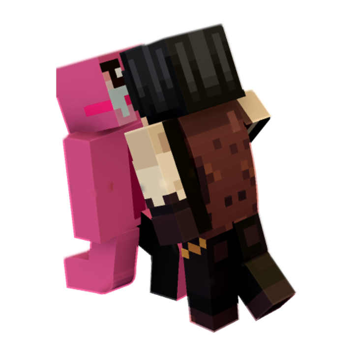 OMG IT IS BROMANCE! minecraft pose by mrsleepsalot
