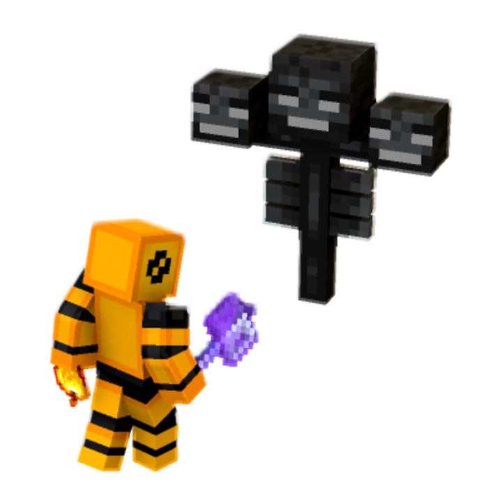 You vs. Wither - Minecraft pose by rivlooo | Perfect for thumbnails and renders