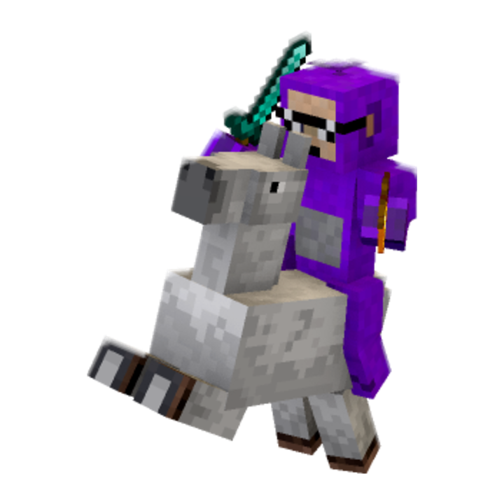 me and da horse - Minecraft pose by Someguy Who plays minecraft | Perfect for thumbnails and renders
