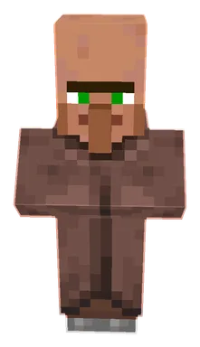 Minecraft Villager PNG, front
