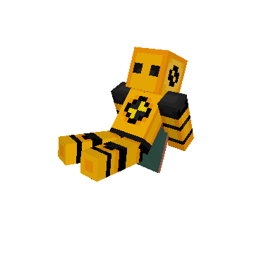 Relaxed Seated Figure - Minecraft pose by winstonig | Perfect for thumbnails and renders