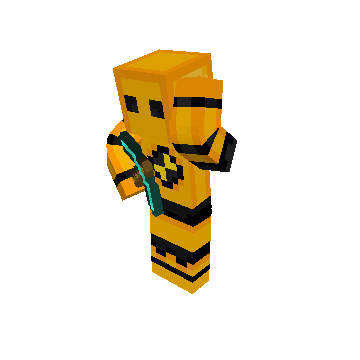 Diamond Pickaxe Idle minecraft pose by Akn Gbt1