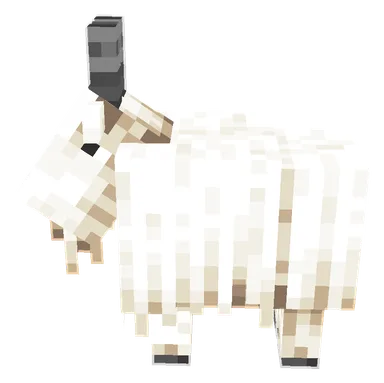 Minecraft Goat PNG, side