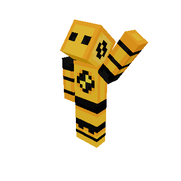 Waving Up - Minecraft pose by bluethecool | Perfect for thumbnails and renders