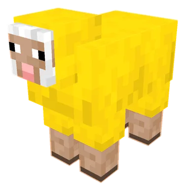 Yellow Sheep PNG