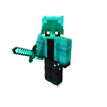 Cheerful minecraft pose by blessing