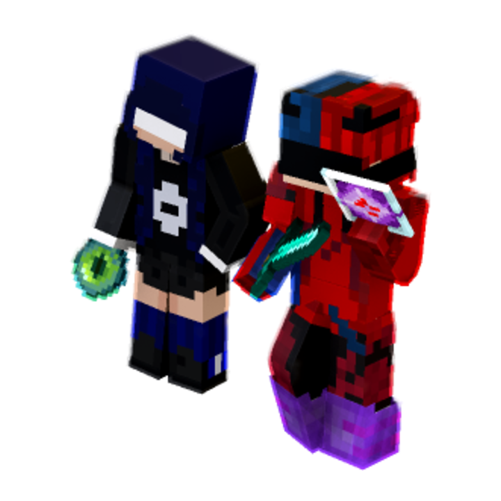 2 players aura again - Minecraft pose by meanwing_ | Perfect for thumbnails and renders