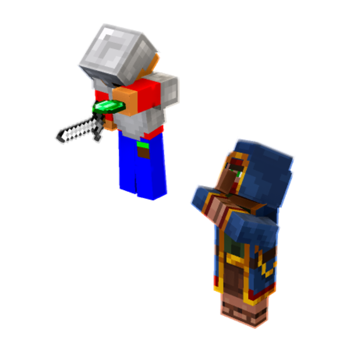Looking down with loot in creative - Minecraft pose by toycar20a | Perfect for thumbnails and renders