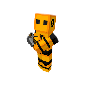 Chopping wood - Minecraft pose by a_licethelice | Perfect for thumbnails and renders