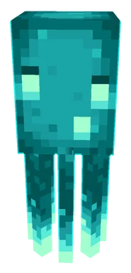 Minecraft Glow Squid PNG, front