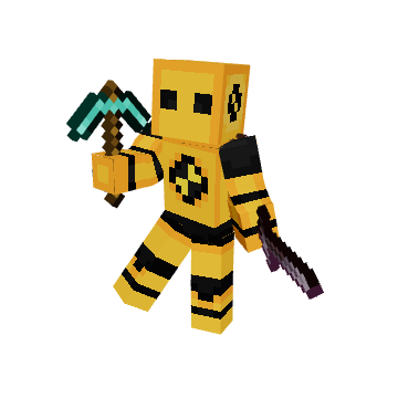 Triumphant Miner - Minecraft pose by mathieu8020 | Perfect for thumbnails and renders